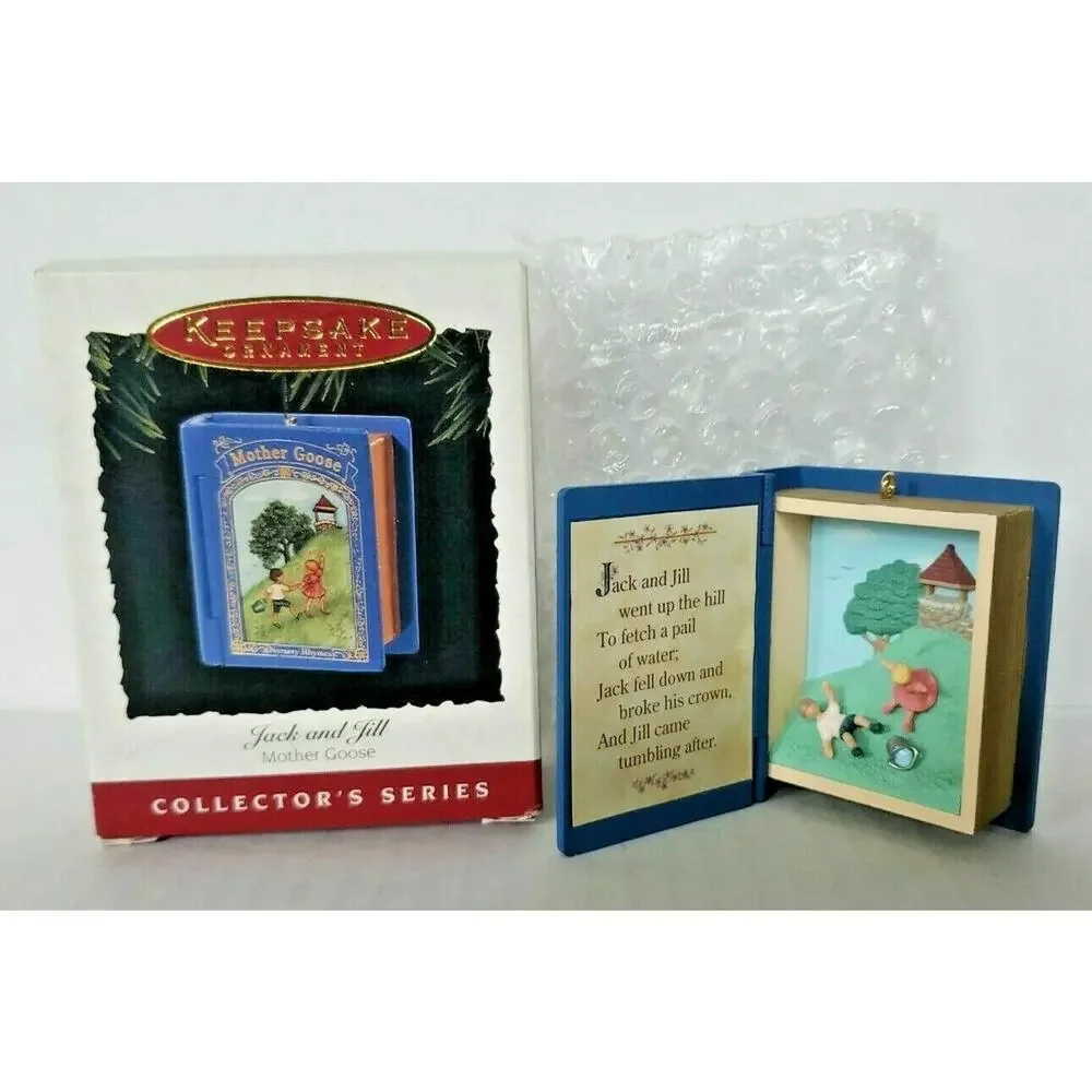 1995 Hallmark Keepsake Christmas Ornament Jack and Jill -Mother Goose U16‎
